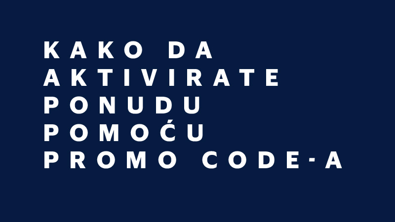 Kako da aktivirate Visa Chatbot pomoću promo code - a