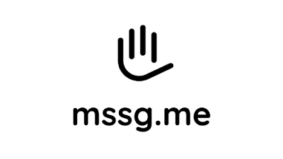 A logo of Mssg.me